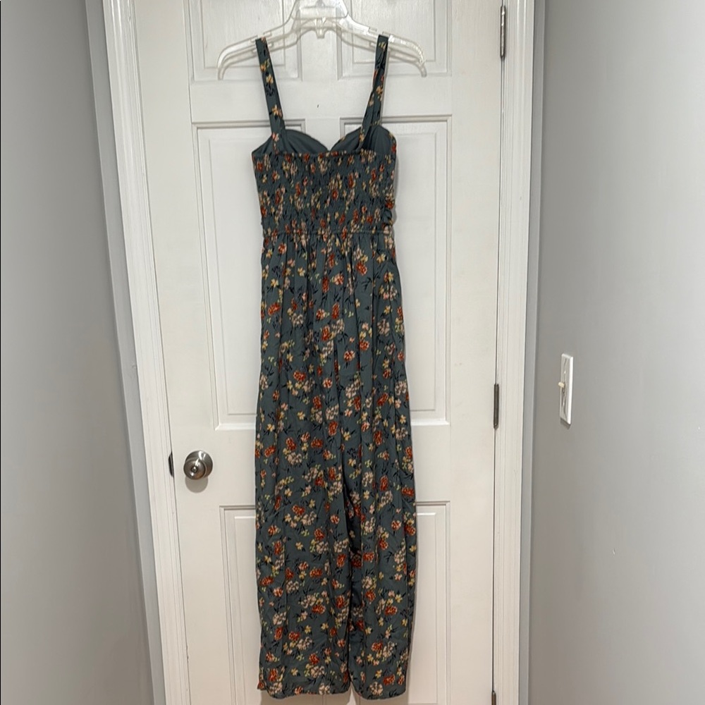 Band of the Free Floral Wide Leg Jumpsuit with Adjustable Straps - Picture 3 of 3